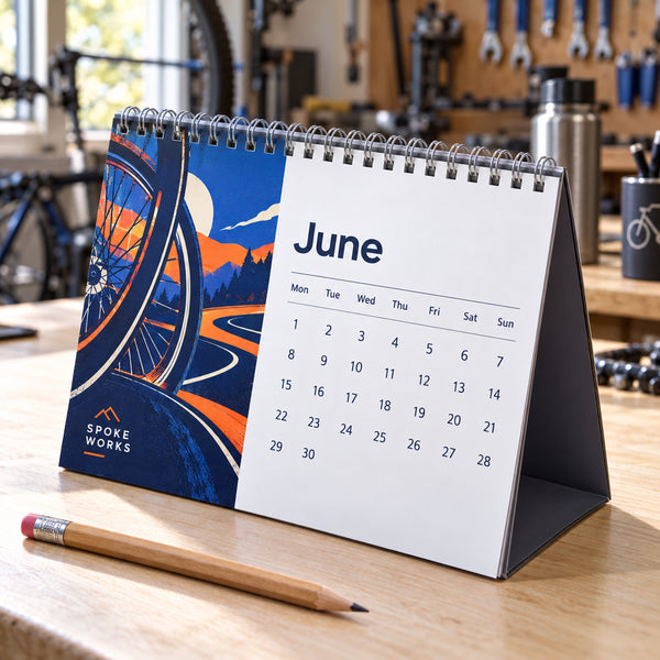 Personalised wiro bound desk calendars