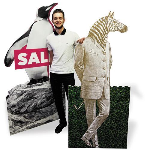 Life-size cutout – example 1