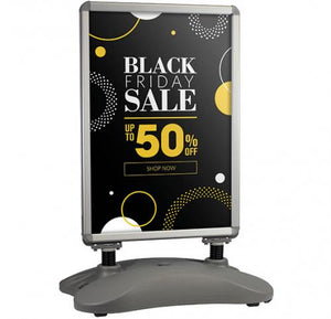Printed A-board pavement sign – example 3
