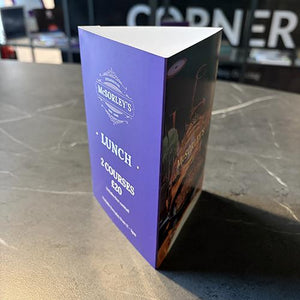 Printed table talker – example 3