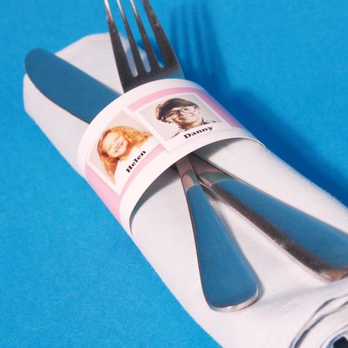 Printed napkin ring – example 1