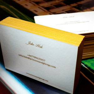 450gsm Spot UV Business Cards With Optional Coloured Edges