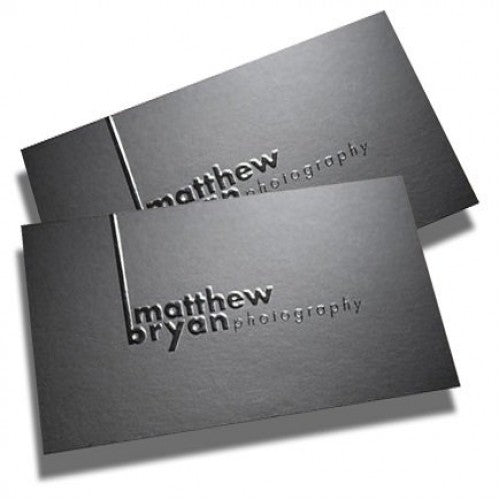 450gsm Raised Ink Spot UV Business Cards With Optional Coloured Edges