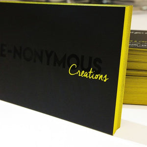 Foiled Business Cards with Coloured Edges